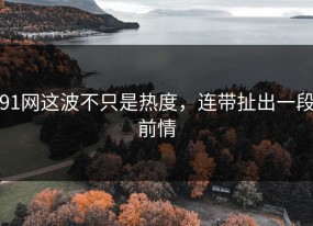 91网这波不只是热度，连带扯出一段前情